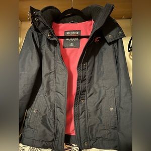 Navy blue puffer jacket from Hollister, only worn once